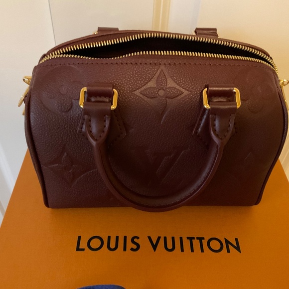 Louis Vuitton Speedy Bandouliere 20, Garnet Leather - Picture 3 of 8